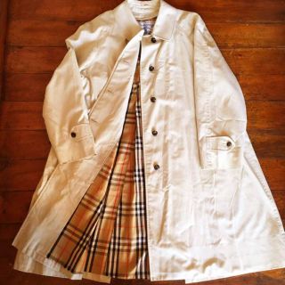 バーバリー(BURBERRY)の【burberry prorsum】ステンカラーコート【ホワイト】(ステンカラーコート)