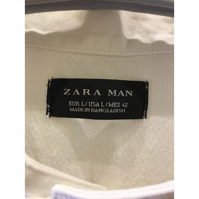 ZARA(ザラ)のZARA ポロシャツ 白 スタンドカラー  メンズのトップス(ポロシャツ)の商品写真