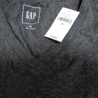 ギャップ(GAP)のギャップ GAP Vネック Tシャツ XS 定価3132円 グレー (Tシャツ/カットソー(半袖/袖なし))