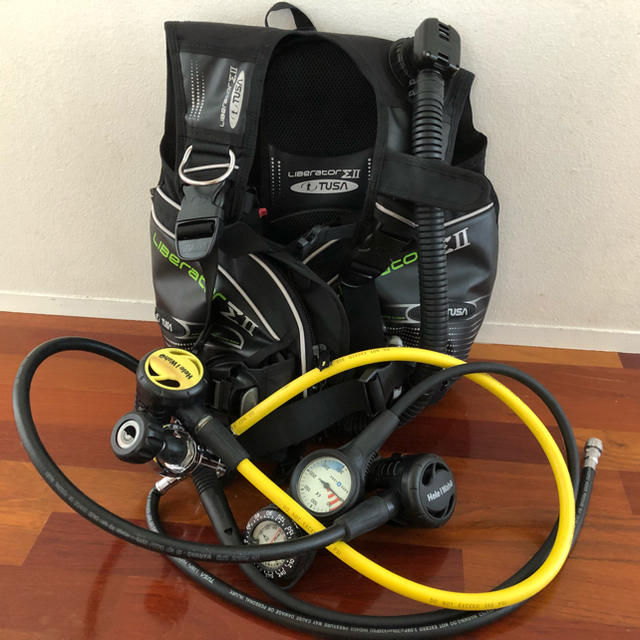スキューバ ダイビング 重器材セット BCD レギュレーター 初心者用