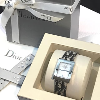 クリスチャンディオール(Christian Dior)のChristian Dior♡ディオール トロッター柄 腕時計 替えベルト付き(腕時計)