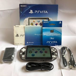 プレイステーションヴィータ(PlayStation Vita)のPlayStation Vitaホワイト+16GBメモリカード+おまけ(携帯用ゲーム機本体)