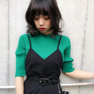 スライ(SLY)のSLY  DOUBLE RIB HG TOPS(カットソー(半袖/袖なし))