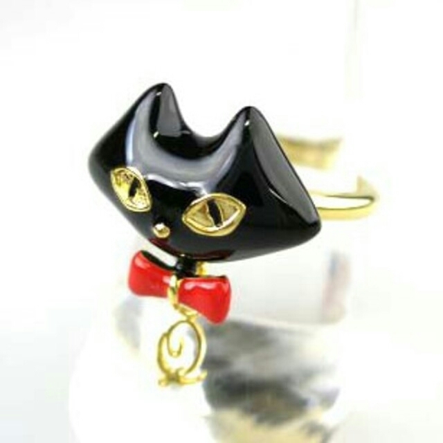 Q-pot. 黒猫リング 指輪 キューポット - リング