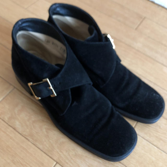 Gucci(グッチ)のGUCCI おでこ靴 レザーベロア 本革靴 37 1/2  イタリア レディースの靴/シューズ(ローファー/革靴)の商品写真