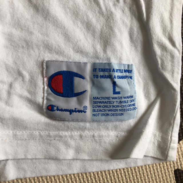 Champion(チャンピオン)のChampion ビッグ刺繍ロゴT Lサイズ メンズのトップス(Tシャツ/カットソー(半袖/袖なし))の商品写真