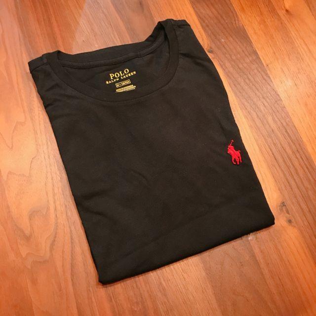 POLO RALPH LAUREN(ポロラルフローレン)のPOLO RALPH LAUREN　BlackワンポイントT　Ws（M）　新品 レディースのトップス(Tシャツ(半袖/袖なし))の商品写真