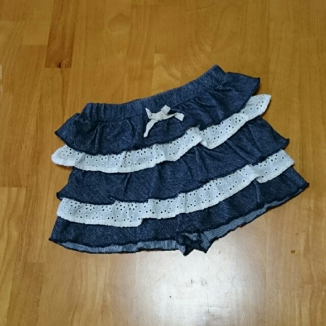 hakka kids(ハッカキッズ)のhakka kids ティアードキュロットスカート 100 キッズ/ベビー/マタニティのキッズ服女の子用(90cm~)(スカート)の商品写真