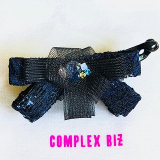 コンプレックスビズ(Complex Biz)のCOMPLEX BIZ♡レースリボンクロワッサンクリップ♡限定(バレッタ/ヘアクリップ)