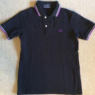 フレッドペリー(FRED PERRY)のフレッドペリーFRED PERRYポロシャツMサイズ黒/紫/灰色 美品(ポロシャツ)