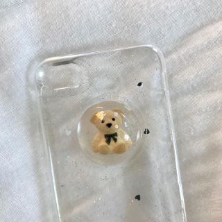 メリージェニー(merry jenny)の新品❤︎iPhone7/8plus 🐻 くま キラキラ ハート カバー(iPhoneケース)