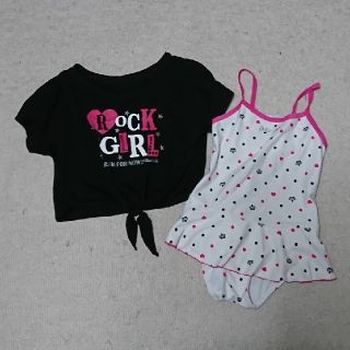 ミニケー(MINI-K)の女の子水着2点セット☆サイズ130センチ☆(水着)