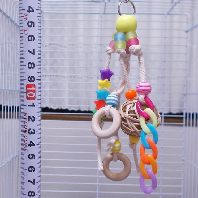 インコ用おもちゃ ナチュラル素材のハンドメイド木製リング マンチボール の通販 By Pokopure And Friends S Shop ラクマ
