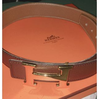 エルメス(Hermes)のエルメス ベルト 濃茶×ベージュ(ベルト)