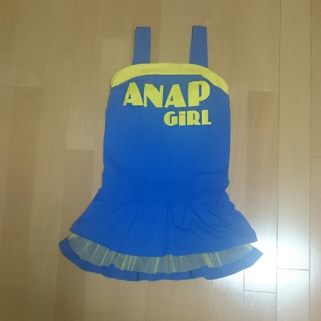 ANAP(アナップ)のANAP GIRL♡ロゴプリジャンスカ Ｓ キッズ/ベビー/マタニティのキッズ服女の子用(90cm~)(ワンピース)の商品写真