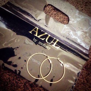 アズールバイマウジー(AZUL by moussy)のAZUL＊フープピアス(ピアス)