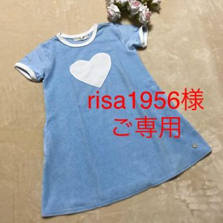 新品未使用 kidsワンピース M size記載 異素材お洒落♡(ワンピース)