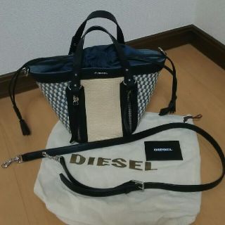 ディーゼル(DIESEL)の★美品★ディーゼル 日本限定 2way かごバッグ(かごバッグ/ストローバッグ)