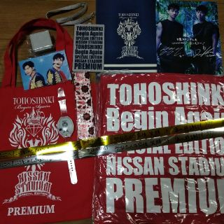 トウホウシンキ(東方神起)の東方神起Begin Again日産スタジアム6/9プレミアムグッズ★銀テおまけ付(アイドルグッズ)