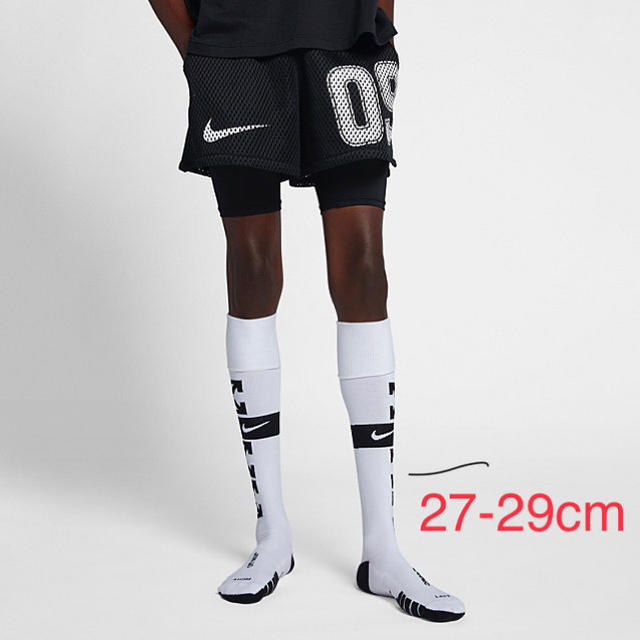 NIKE OFF-WHITE サッカーソックス 27-29cm オフホワイト