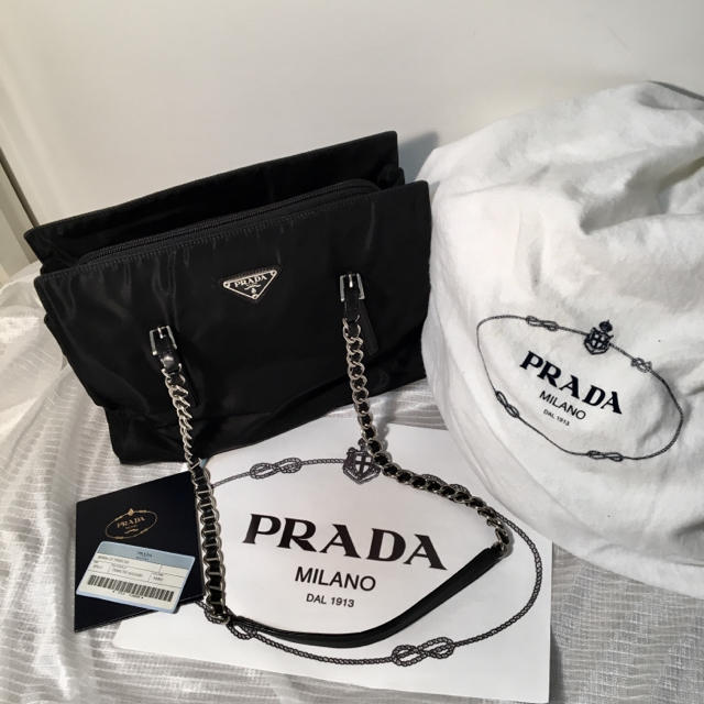 PRADA - 美品！ PRADA プラダ チェーン ショルダーバックの通販 by ꧁༻ぶらんどまねき猫屋༺꧂｜プラダならラクマ