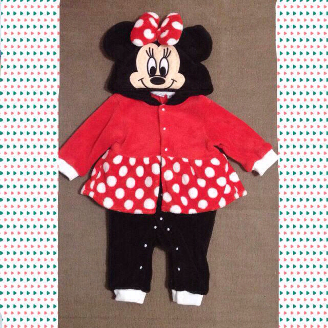 Disney(ディズニー)のミニーちゃん♡70cm 新品 キッズ/ベビー/マタニティのベビー服(~85cm)(カバーオール)の商品写真