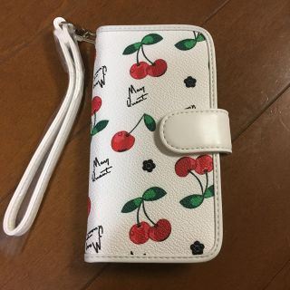 マリークワント(MARY QUANT)のマリークワント チェリーモチーフ モバイルケース(iPhoneケース)