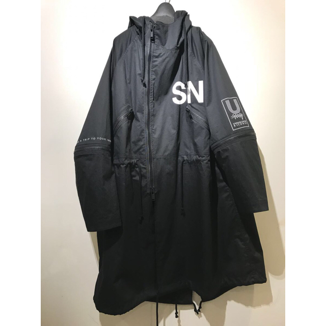 undercover 18ss BIG モッズコート Black