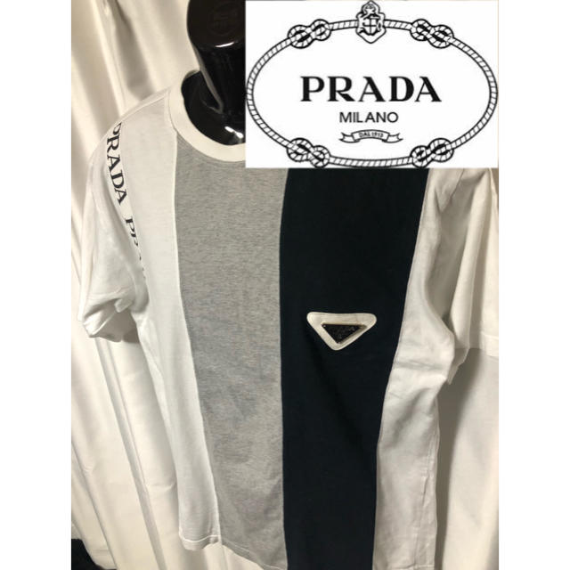 PRADA - プラダ Tシャツ ビッグロゴ 三角プレート PRADAの通販 by