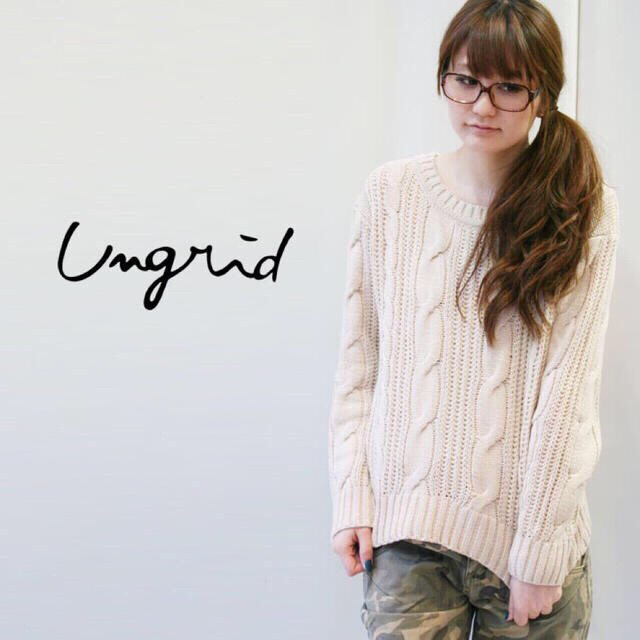 Ungrid(アングリッド)のお値下げ♡新品♡ケーブルニット♡ レディースのトップス(ニット/セーター)の商品写真