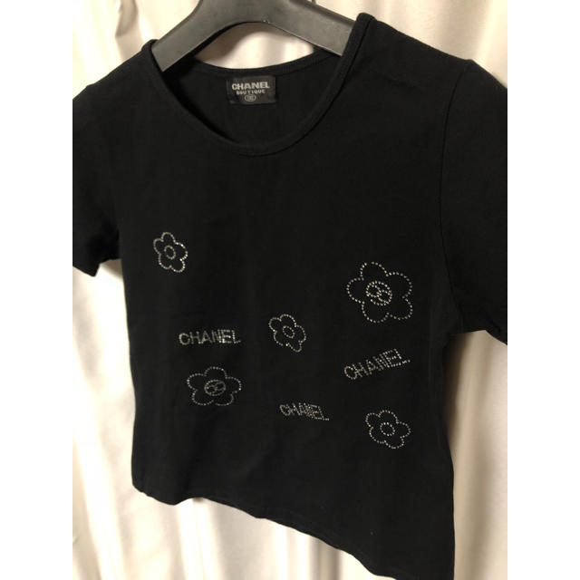 シャネル Tシャツ ラインストーン CHANEL | フリマアプリ ラクマ