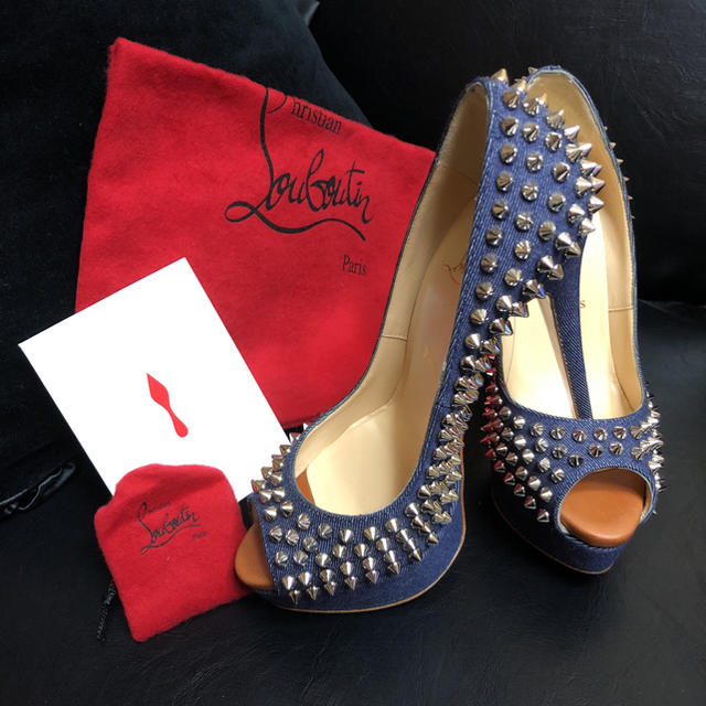 通販でクリスマス Christian Louboutin - スタッズ デニム