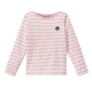 プチバトー(PETIT BATEAU)のプチバトー 18SS マリニエール長袖プルオーバー ピンク 3ans 新品(Tシャツ/カットソー)