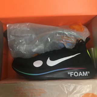 ナイキ(NIKE)の26.5 nike off white zoom fly knit オフホワイト(スニーカー)