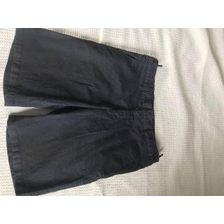 プラダ(PRADA)の●４万プラダスポーツ黒コットンパンツ希少ウエスト調整可能ロゴ革タグ付●良USED(ショートパンツ)