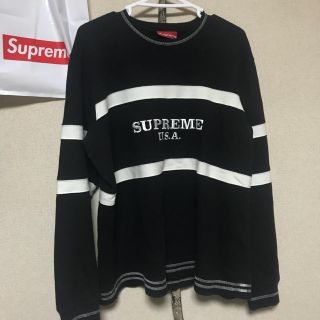 シュプリーム(Supreme)のsupreme center stripe crewneck M(スウェット)