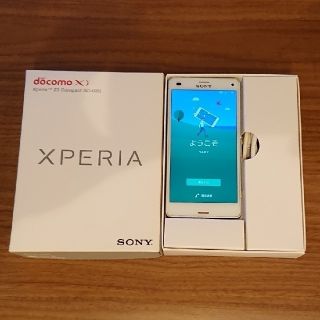 エクスペリア(Xperia)のSONY XperiaZ3 Compact SO-02G white(スマートフォン本体)