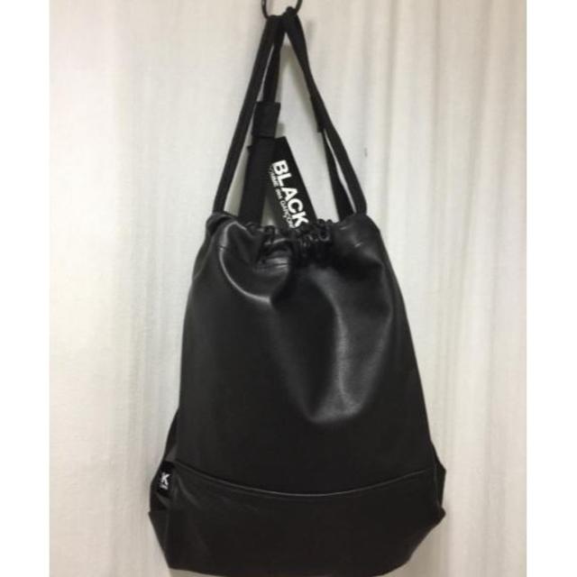 BLACK COMME des GARCONS(ブラックコムデギャルソン)のBLACK コムデギャルソン レザー ナップサック リュック バックパック メンズのバッグ(その他)の商品写真