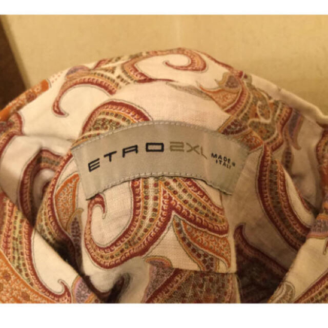 ETRO(エトロ)の新品未使用 men's☆ ETRO ☆麻ペイズリー柄ブラウス XL程☆父の日に メンズのトップス(シャツ)の商品写真