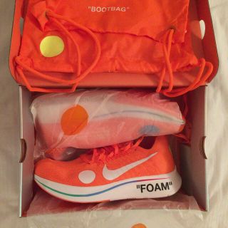 オフホワイト(OFF-WHITE)のNIKE zoom fly off white FK/OW 28.5cm (スニーカー)