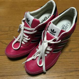 アディダス(adidas)のadidas スニーカー ブーツ ウェッジ ハイヒール インヒール ピンク(ブーツ)