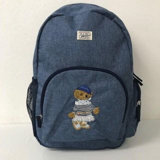 ポロラルフローレン(POLO RALPH LAUREN)のポロ ラルフローレン リュック ポロガールベア 刺繍 青 紺 新品 180607(リュック/バックパック)