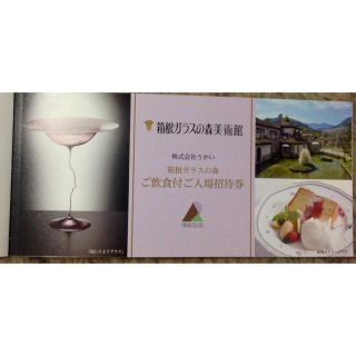 送料無料★箱根ガラスの森美術館★食事付き入館券 2枚！(6千円相当)(美術館/博物館)