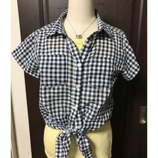 ハニーズ(HONEYS)の新品！ウエストリボン チェック シャツ(シャツ/ブラウス(半袖/袖なし))