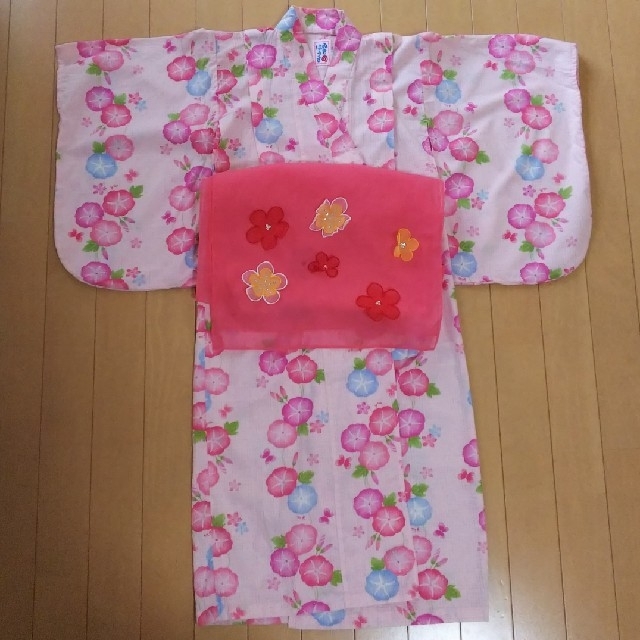 mikihouse(ミキハウス)のMIKI HOUSE 浴衣 110 キッズ/ベビー/マタニティのキッズ服女の子用(90cm~)(甚平/浴衣)の商品写真