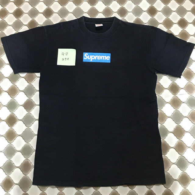 Supreme(シュプリーム)の希少 03年 シュプリーム  ネイビー×スカイブルー box logo 国内正規 メンズのトップス(Tシャツ/カットソー(半袖/袖なし))の商品写真