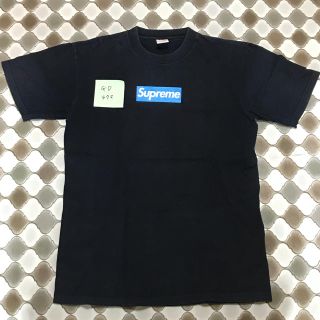 シュプリーム(Supreme)の希少 03年 シュプリーム  ネイビー×スカイブルー box logo 国内正規(Tシャツ/カットソー(半袖/袖なし))