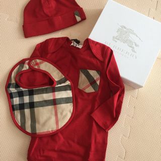 バーバリー(BURBERRY)のちびめろ様専用★バーバリー 三点セット★出産祝い(その他)