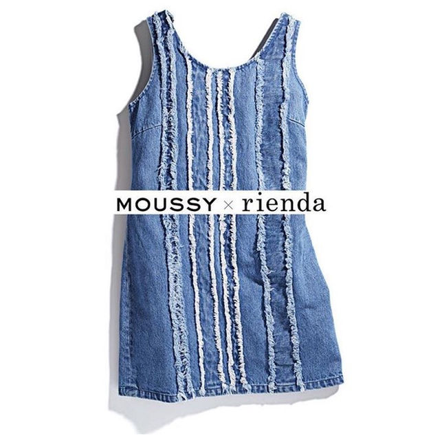 rienda  moussy コラボ デニム ワンピースレディース