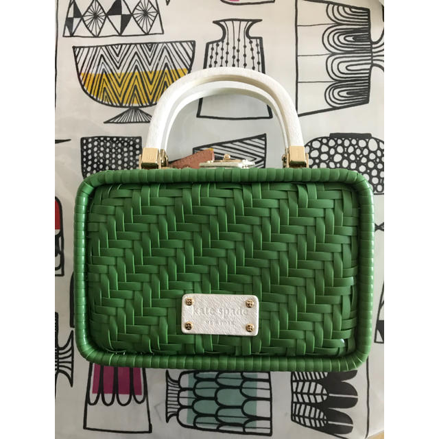 ケイトスペード ビニールかごバッグ 新品未使用！katespade カゴストロー